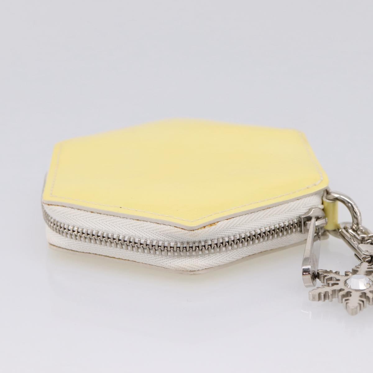 LOUIS VUITTON Vernis Porte Monnaie Flocon Purse Perle M58216 LV Auth hk4162A