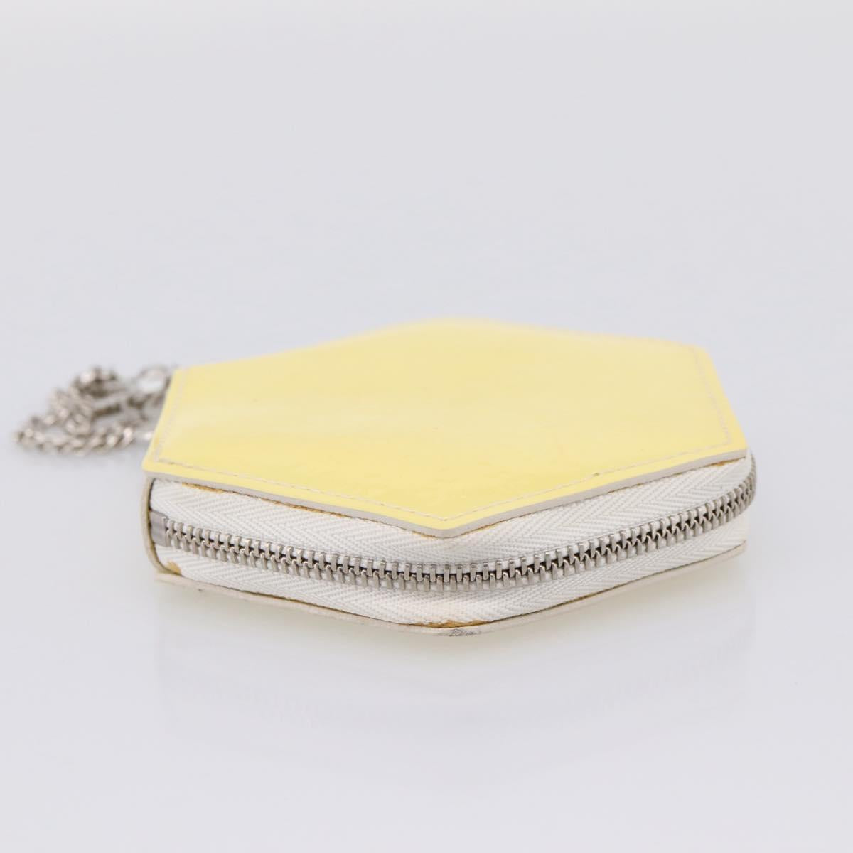LOUIS VUITTON Vernis Porte Monnaie Flocon Purse Perle M58216 LV Auth hk4162A