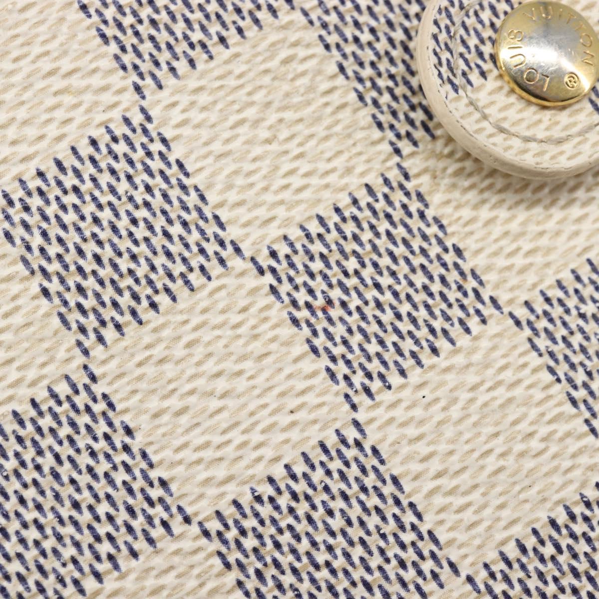 LOUIS VUITTON Damier Azur Agenda PM Day Planner Cover R20706 LV Auth hk4169
