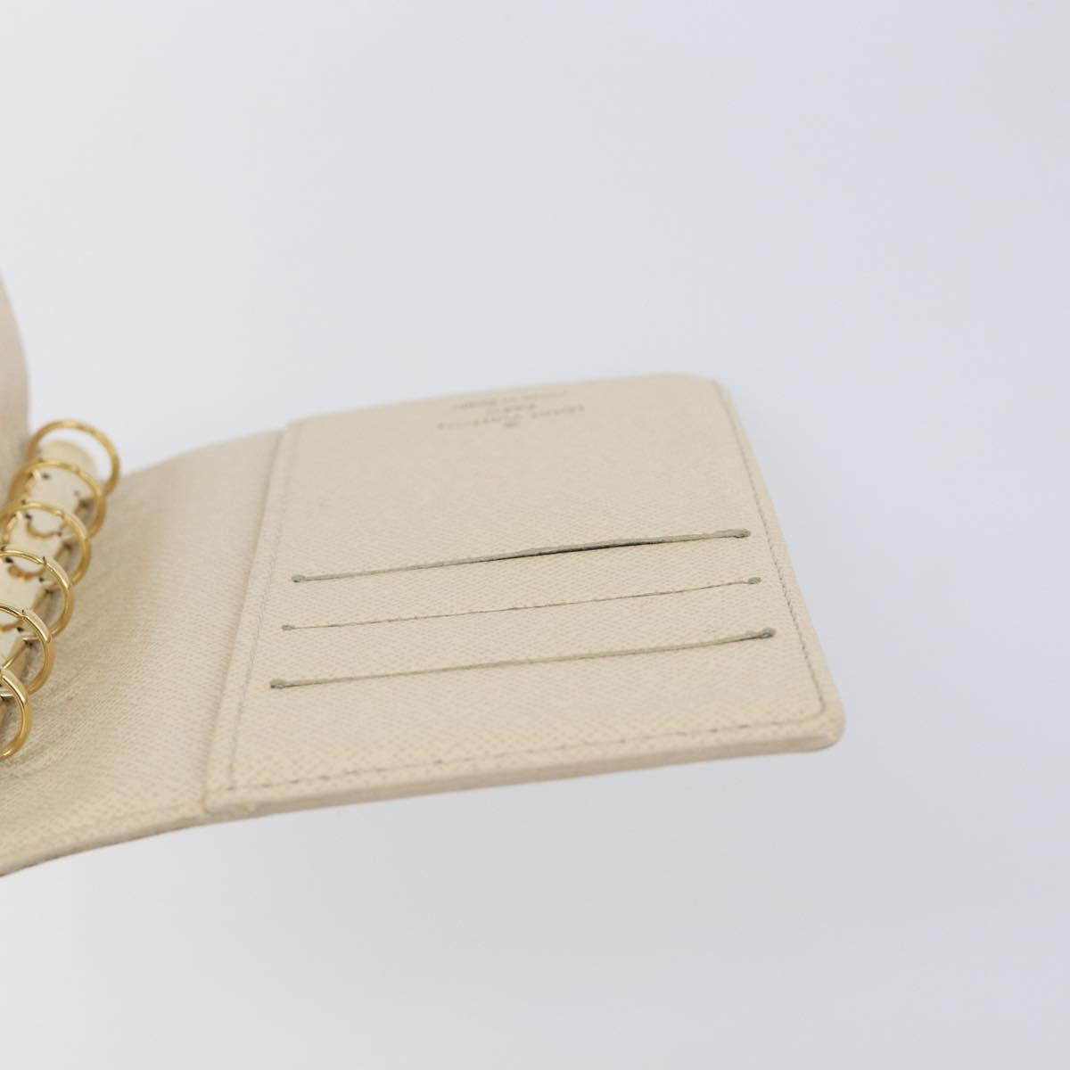 LOUIS VUITTON Damier Azur Agenda PM Day Planner Cover R20706 LV Auth hk4169