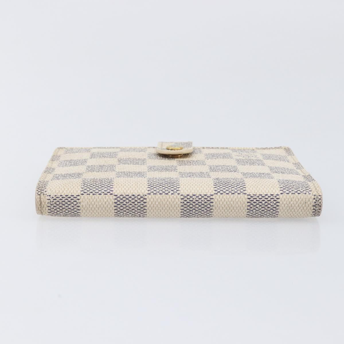LOUIS VUITTON Damier Azur Agenda PM Day Planner Cover R20706 LV Auth hk4169