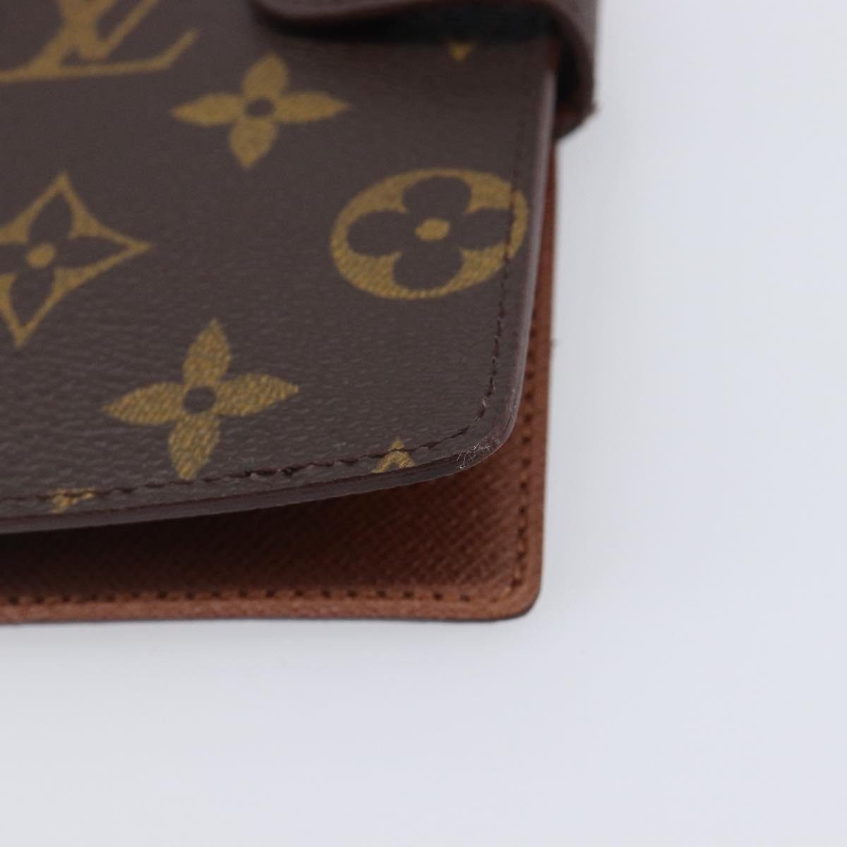 LOUIS VUITTON Monogram Agenda PM Day Planner Cover R20005 LV Auth hk4170