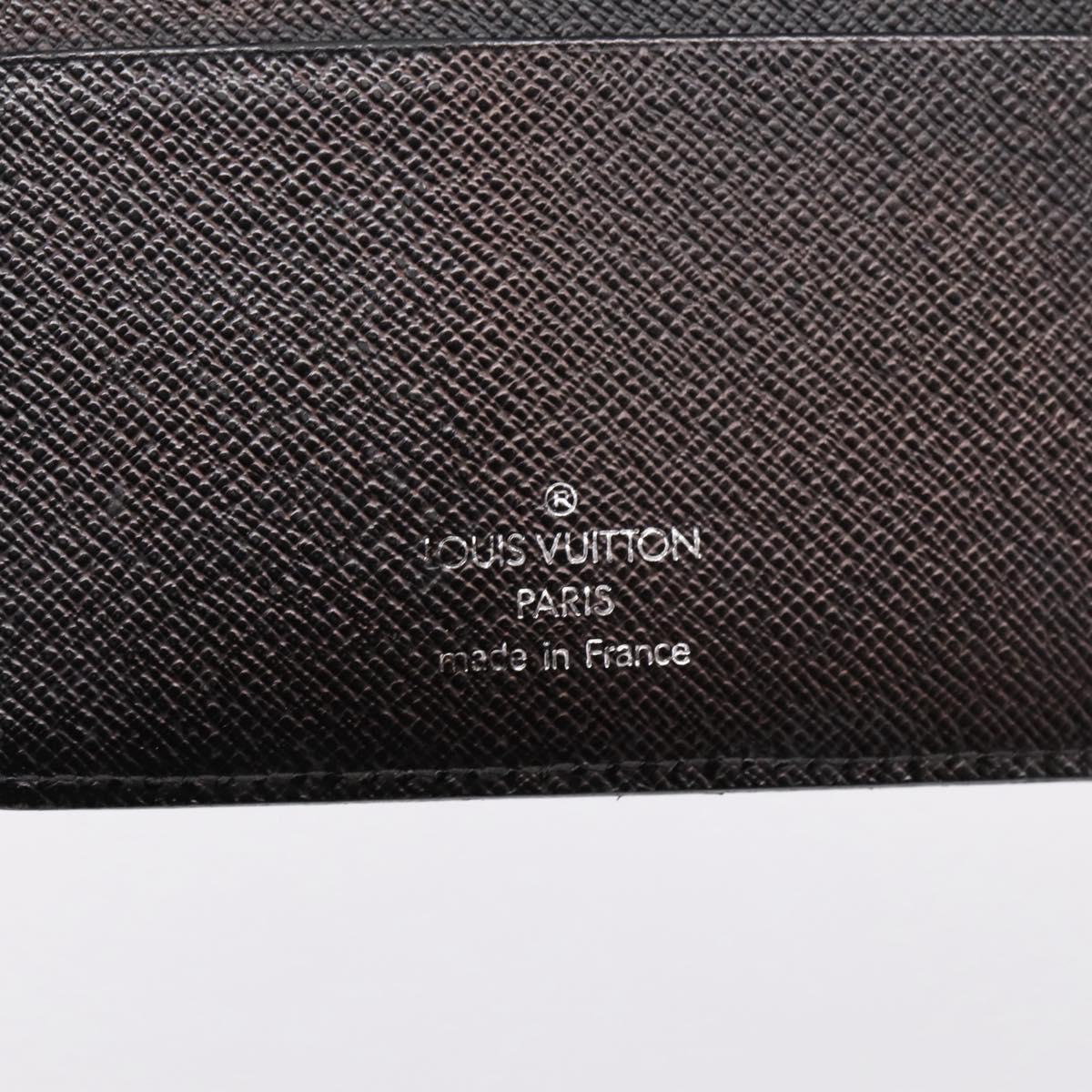 LOUIS VUITTON Epi Agenda MM Day Planner Cover Black R20042 LV Auth hk4173