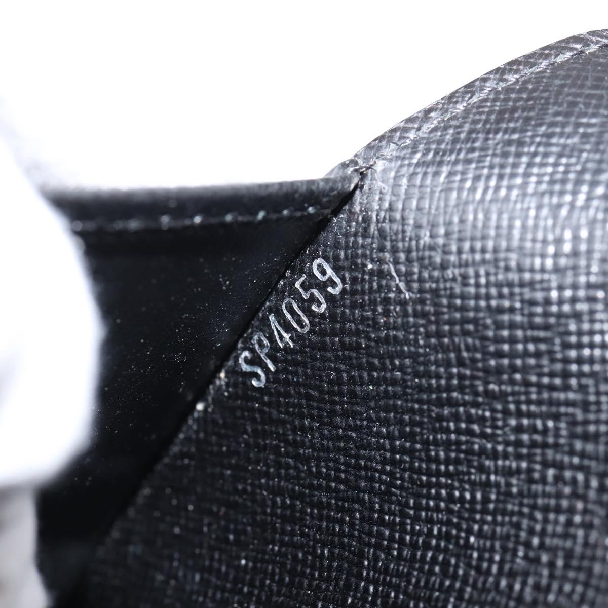 LOUIS VUITTON Epi Agenda MM Day Planner Cover Black R20042 LV Auth hk4173