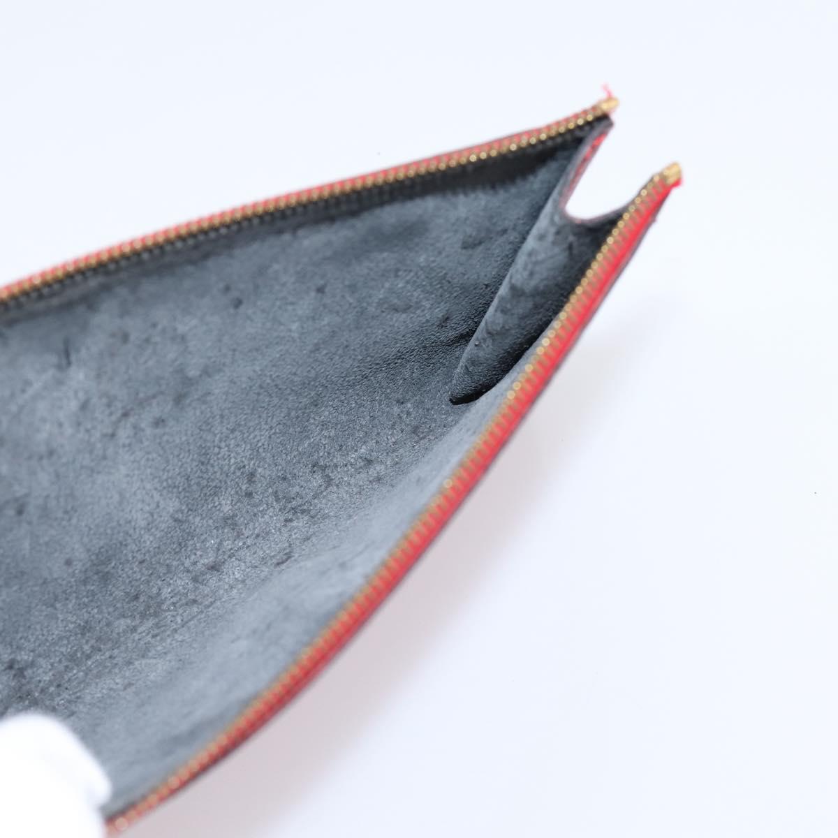 LOUIS VUITTON Epi Pochette Accessoires Pouch Red M52947 LV Auth hk4176