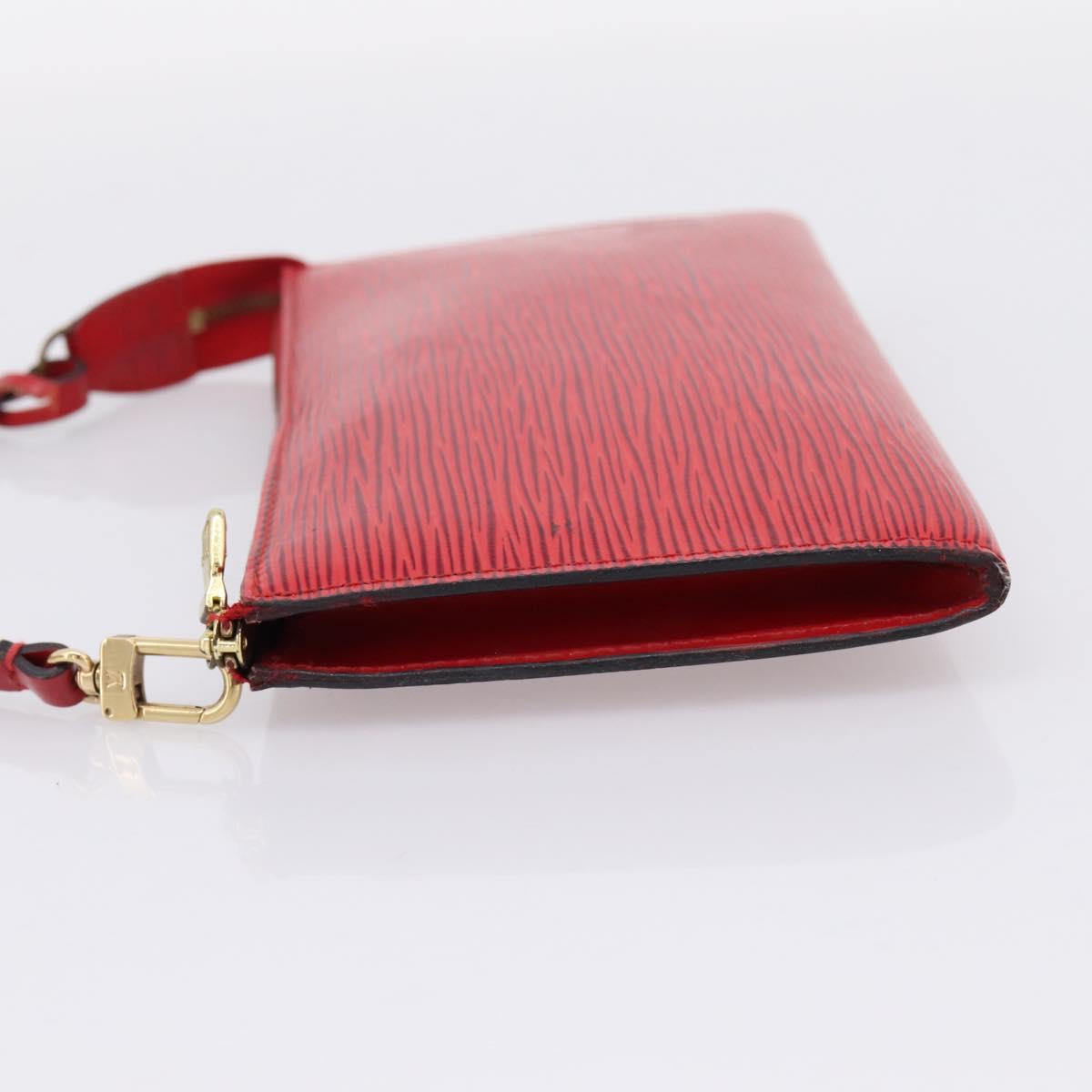 LOUIS VUITTON Epi Pochette Accessoires Pouch Red M52947 LV Auth hk4176