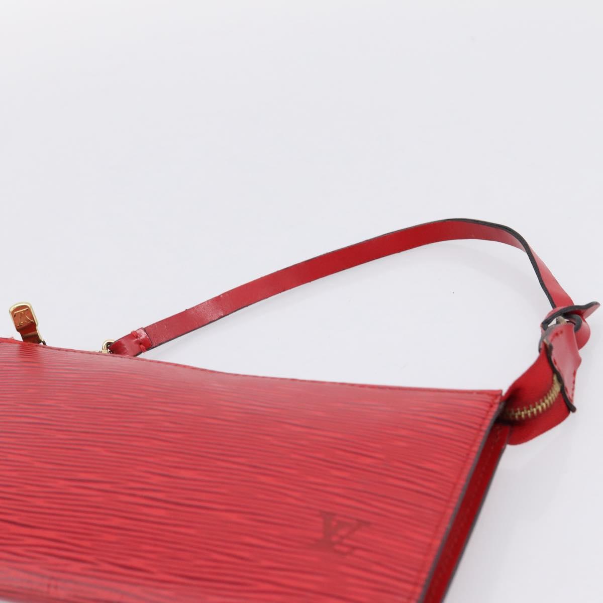 LOUIS VUITTON Epi Pochette Accessoires Pouch Red M52947 LV Auth hk4176
