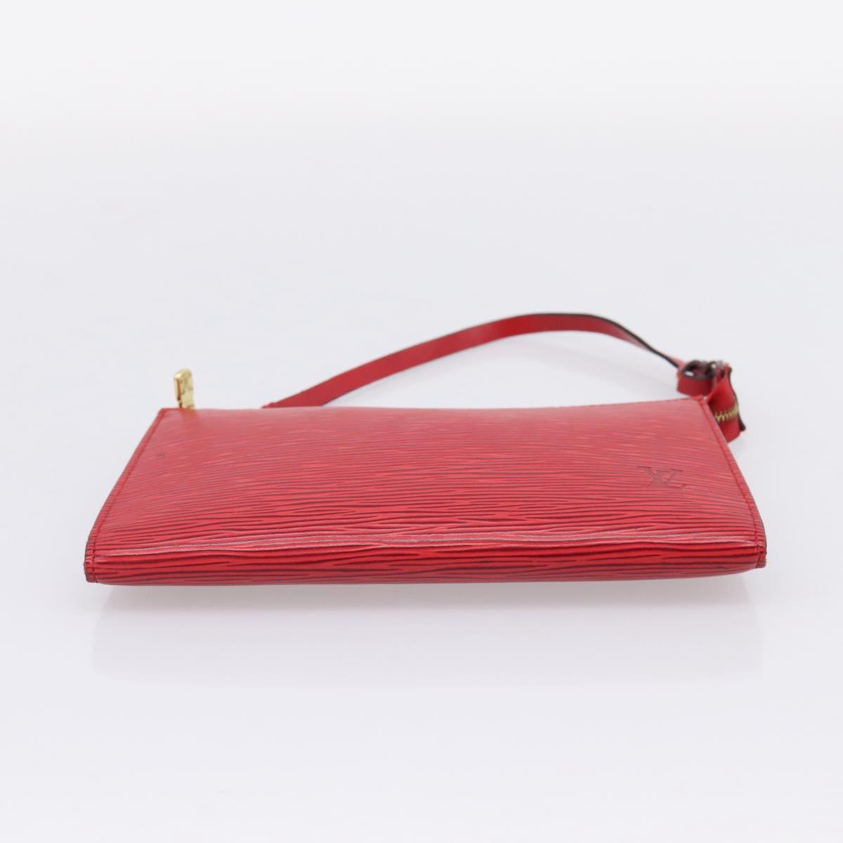 LOUIS VUITTON Epi Pochette Accessoires Pouch Red M52947 LV Auth hk4176