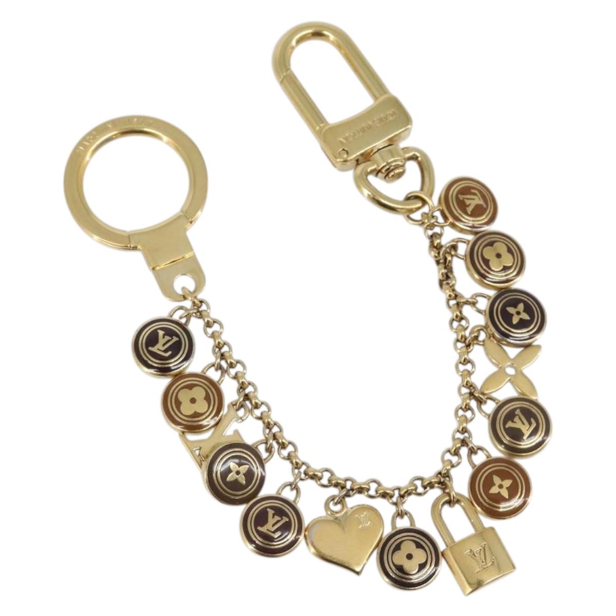 LOUIS VUITTON Porte Cles Chainne Pastille Key Holder metal M65386 LV Auth hk4180