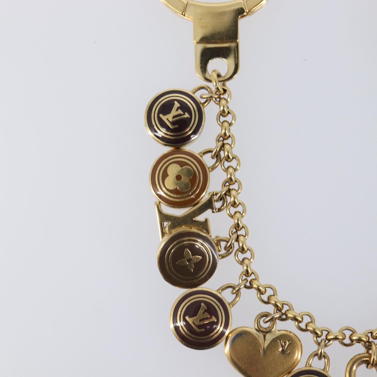 LOUIS VUITTON Porte Cles Chainne Pastille Key Holder metal M65386 LV Auth hk4180
