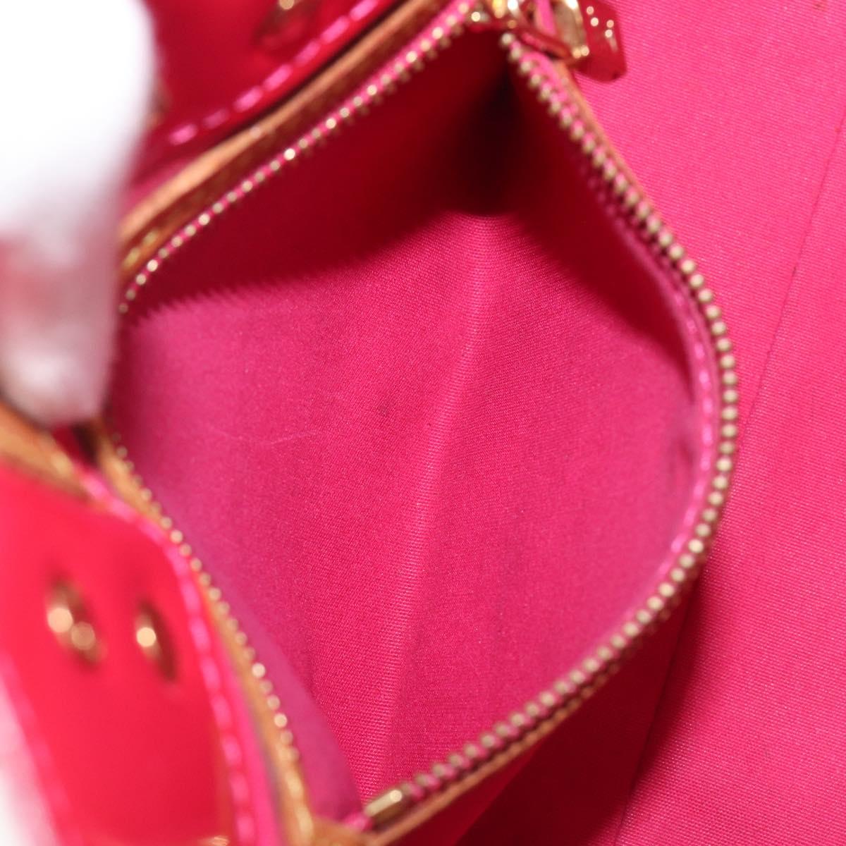 LOUIS VUITTON Monogram Vernis Reade PM Hand Bag Fuchsia Pink M91221 Auth hk4181