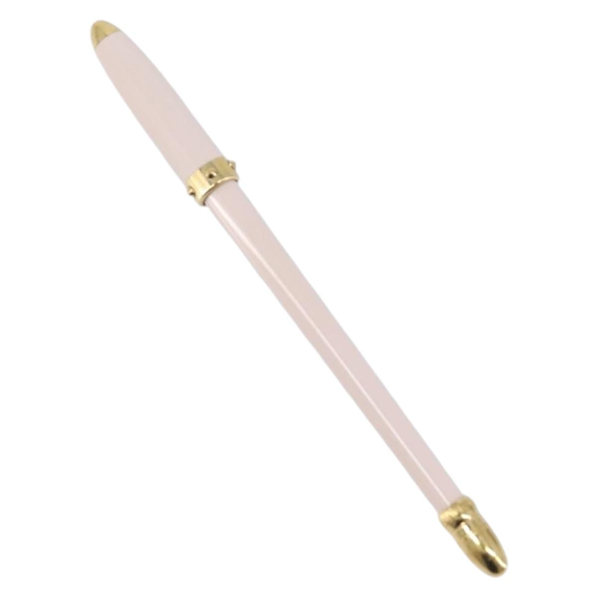 LOUIS VUITTON Stylo Agenda PM Ballpoint Pen metal Pink LV Auth hk4182