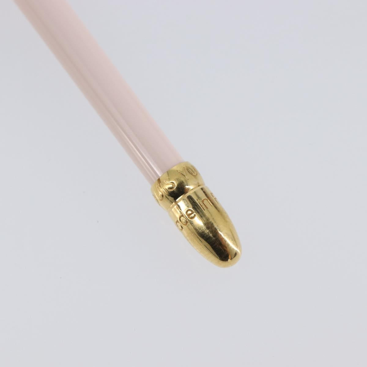 LOUIS VUITTON Stylo Agenda PM Ballpoint Pen metal Pink LV Auth hk4182