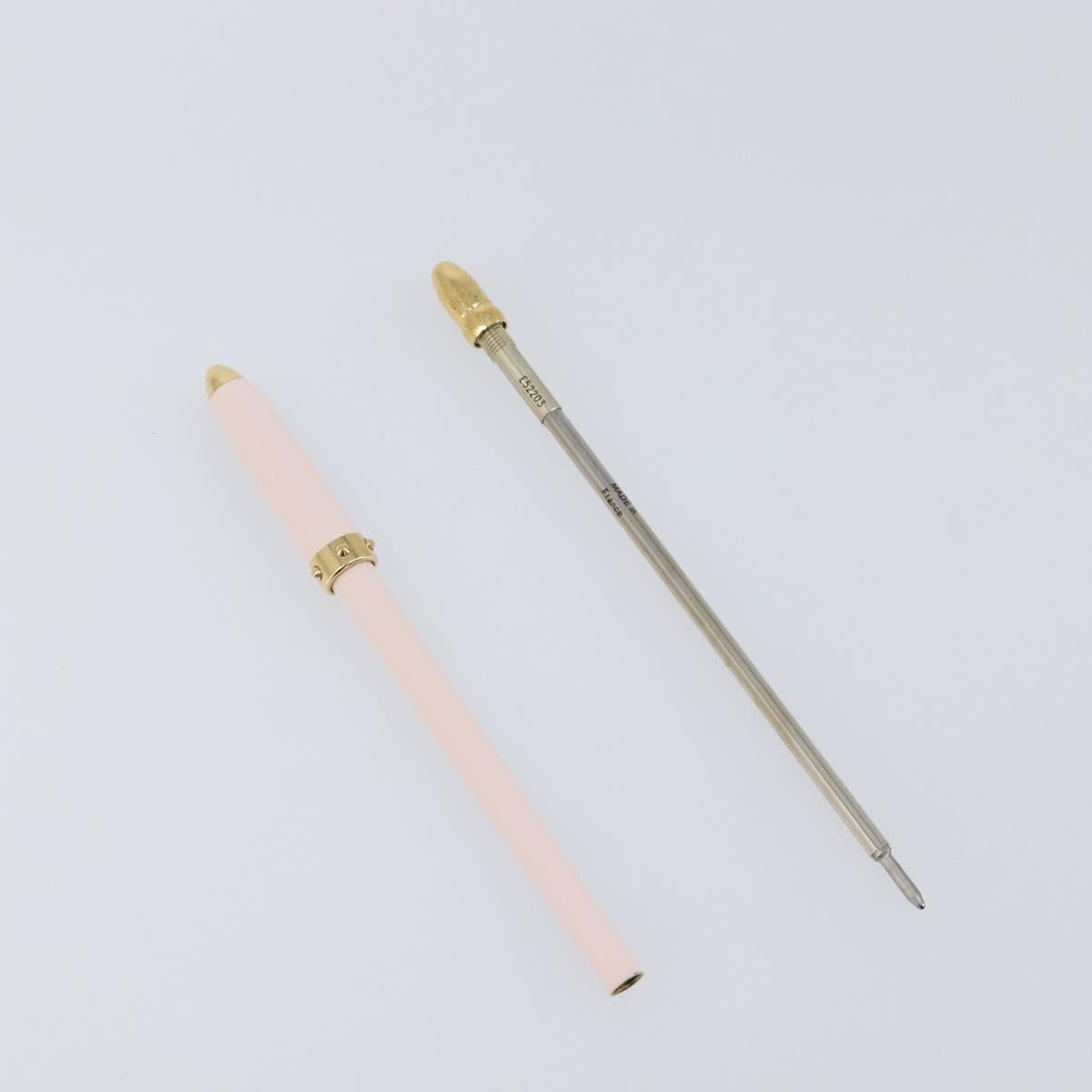 LOUIS VUITTON Stylo Agenda PM Ballpoint Pen metal Pink LV Auth hk4182
