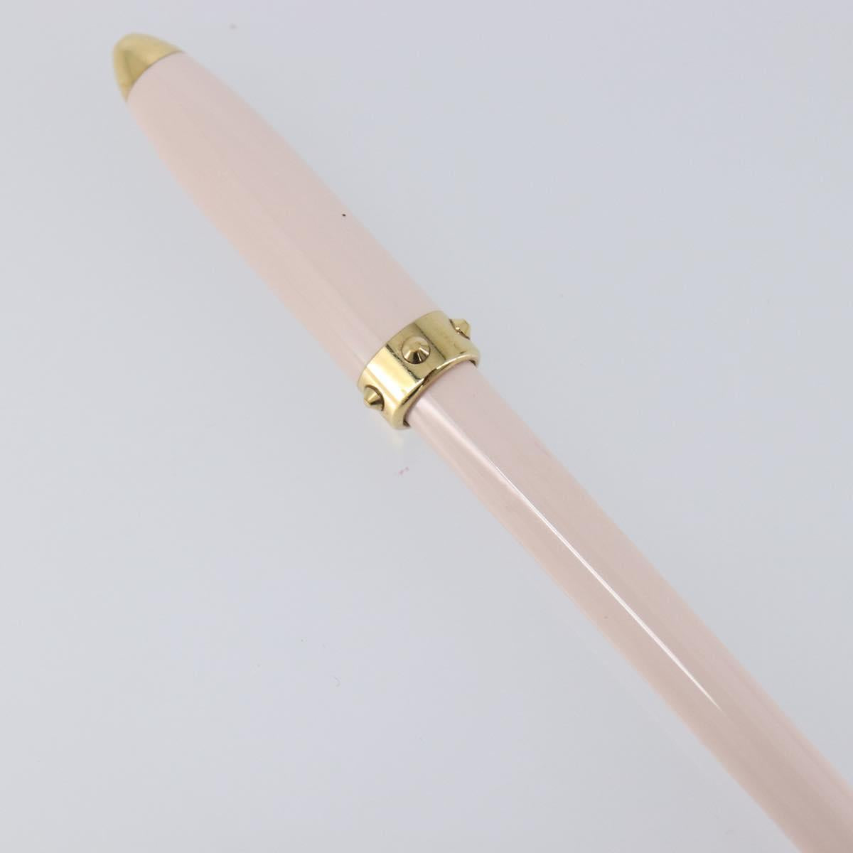 LOUIS VUITTON Stylo Agenda PM Ballpoint Pen metal Pink LV Auth hk4182