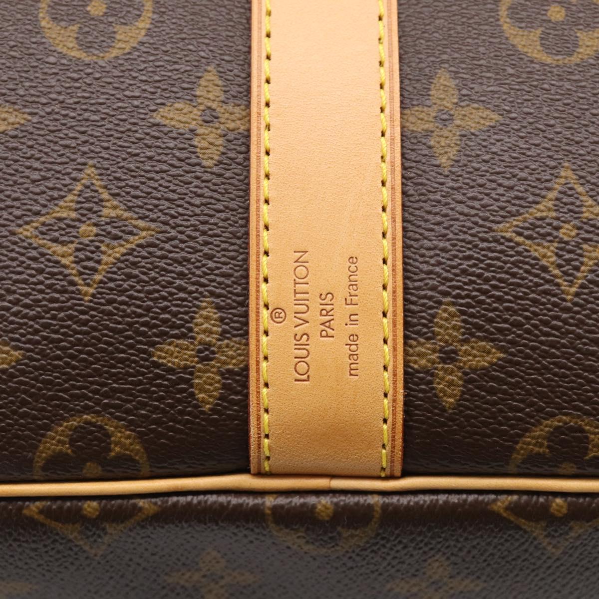 LOUIS VUITTON Monogram Keepall Bandouliere 55 Boston Bag M41414 LV Auth hk4191V