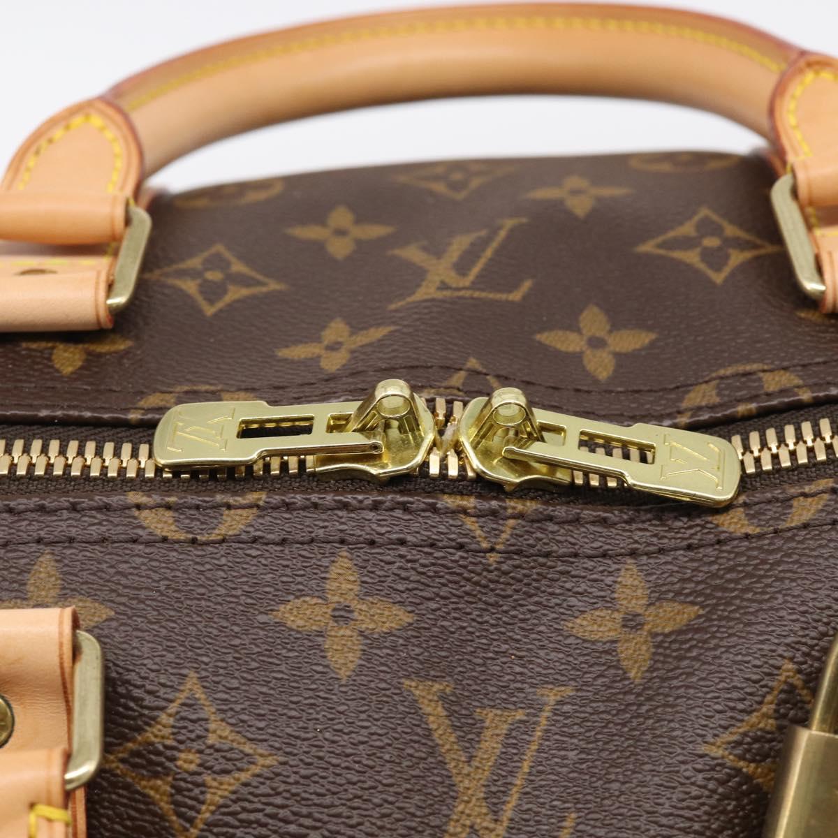 LOUIS VUITTON Monogram Keepall Bandouliere 55 Boston Bag M41414 LV Auth hk4191V