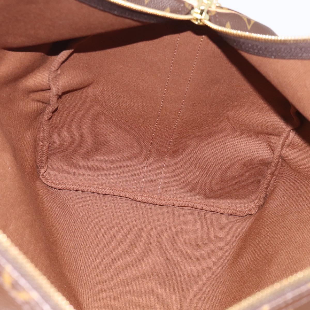 LOUIS VUITTON Monogram Keepall Bandouliere 55 Boston Bag M41414 LV Auth hk4191V
