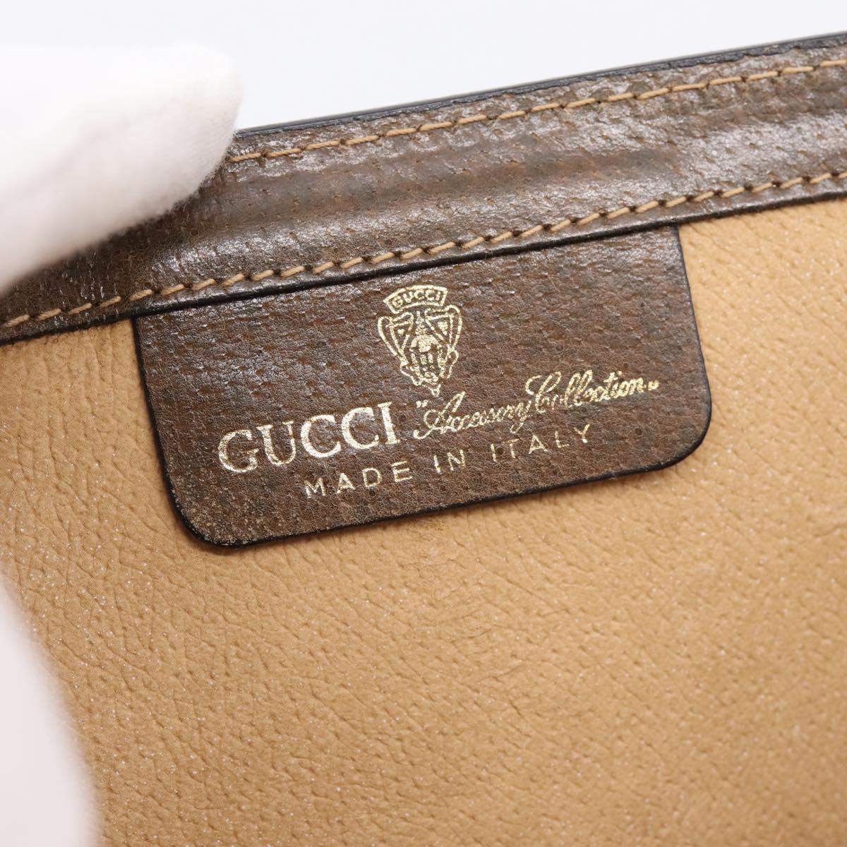 GUCCI GG Supreme Web Sherry Line Bag PVC Beige Red 41 014 3087 30 Auth hk4218