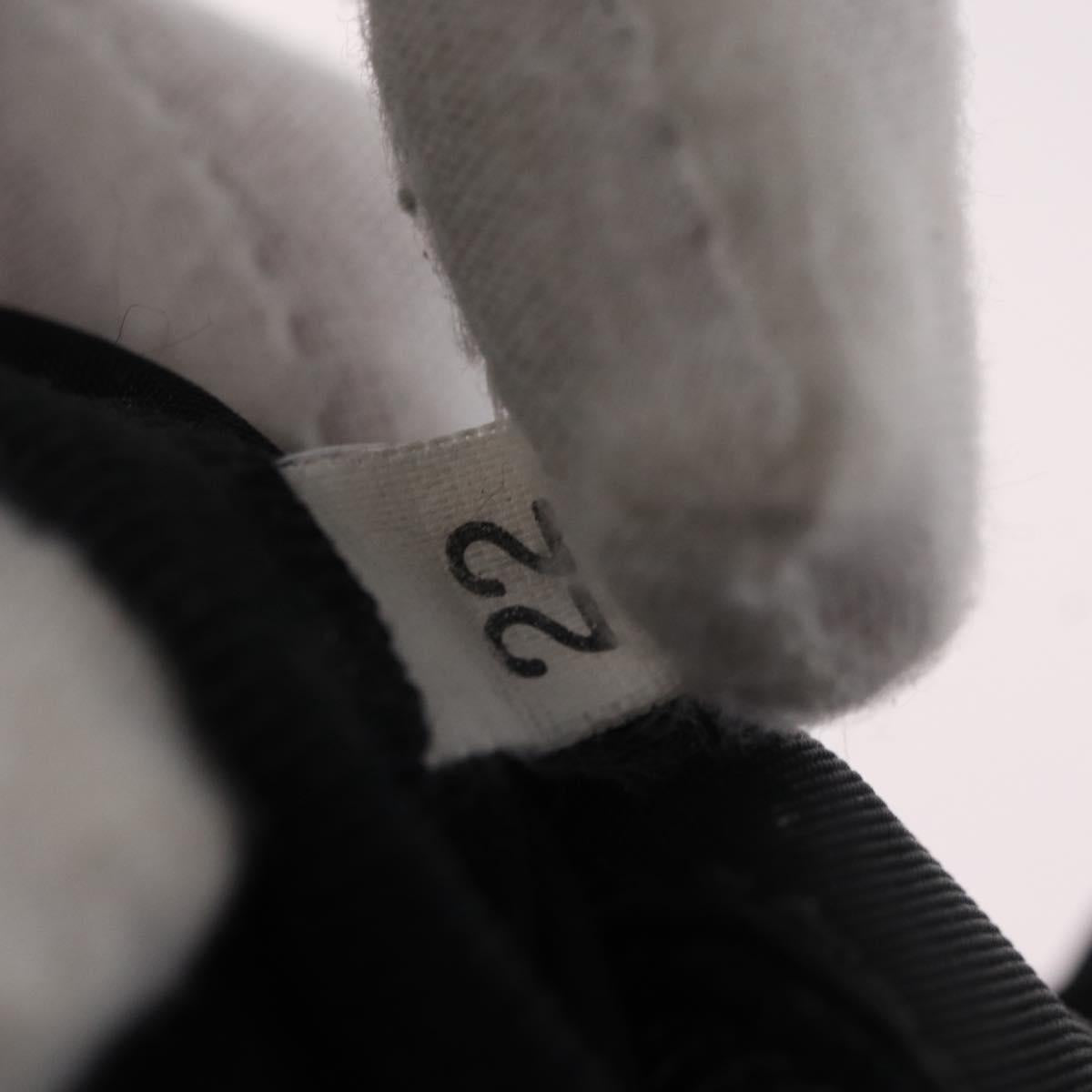 PRADA Waist bag Nylon Black Silver Auth hk4226