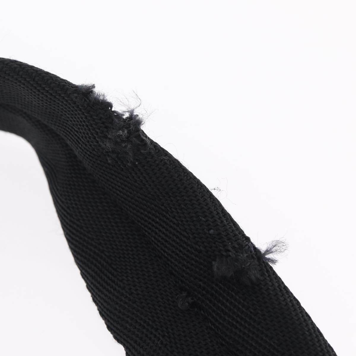 PRADA Waist bag Nylon Black Silver Auth hk4226