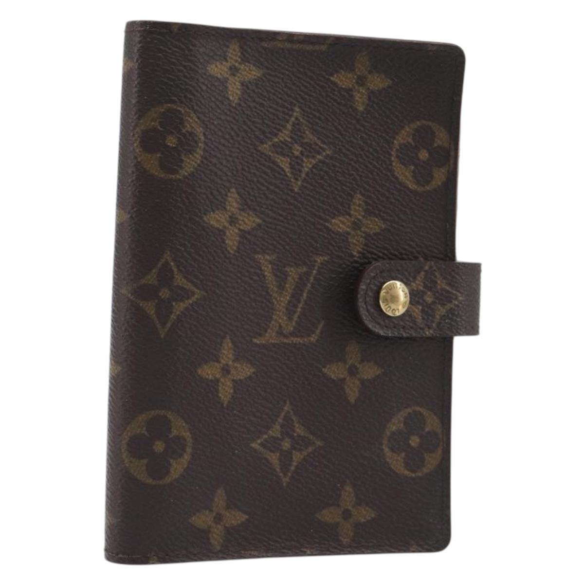LOUIS VUITTON Monogram Agenda PM Day Planner Cover R20005 LV Auth hk4250