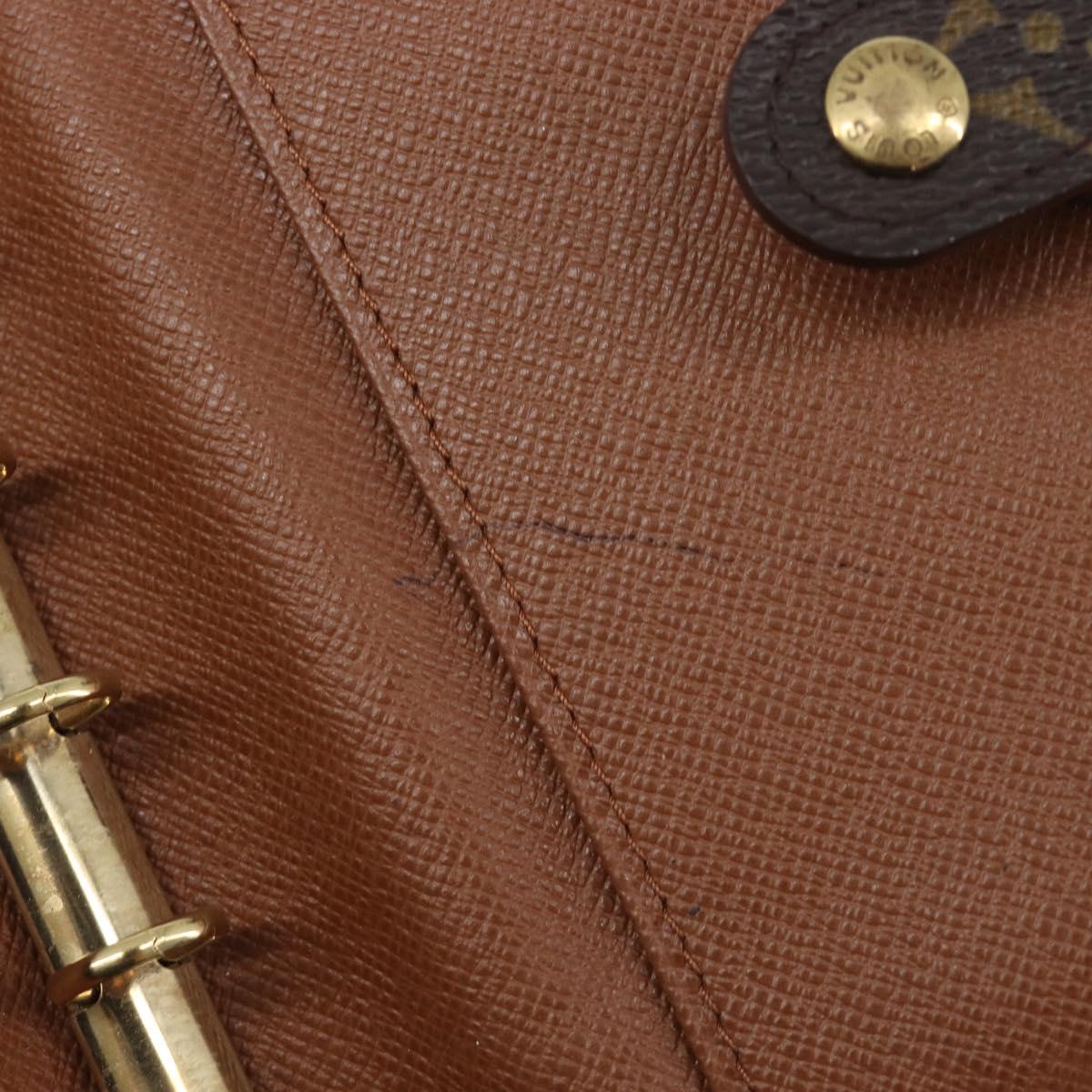 LOUIS VUITTON Monogram Agenda PM Day Planner Cover R20005 LV Auth hk4250