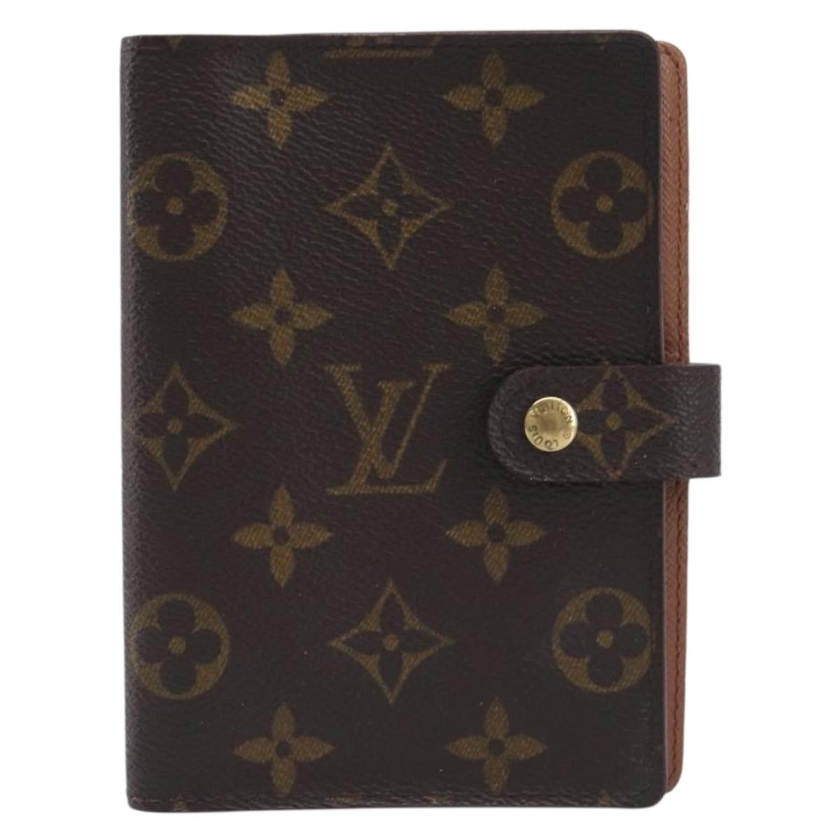 LOUIS VUITTON Monogram Agenda PM Day Planner Cover R20005 LV Auth hk4250