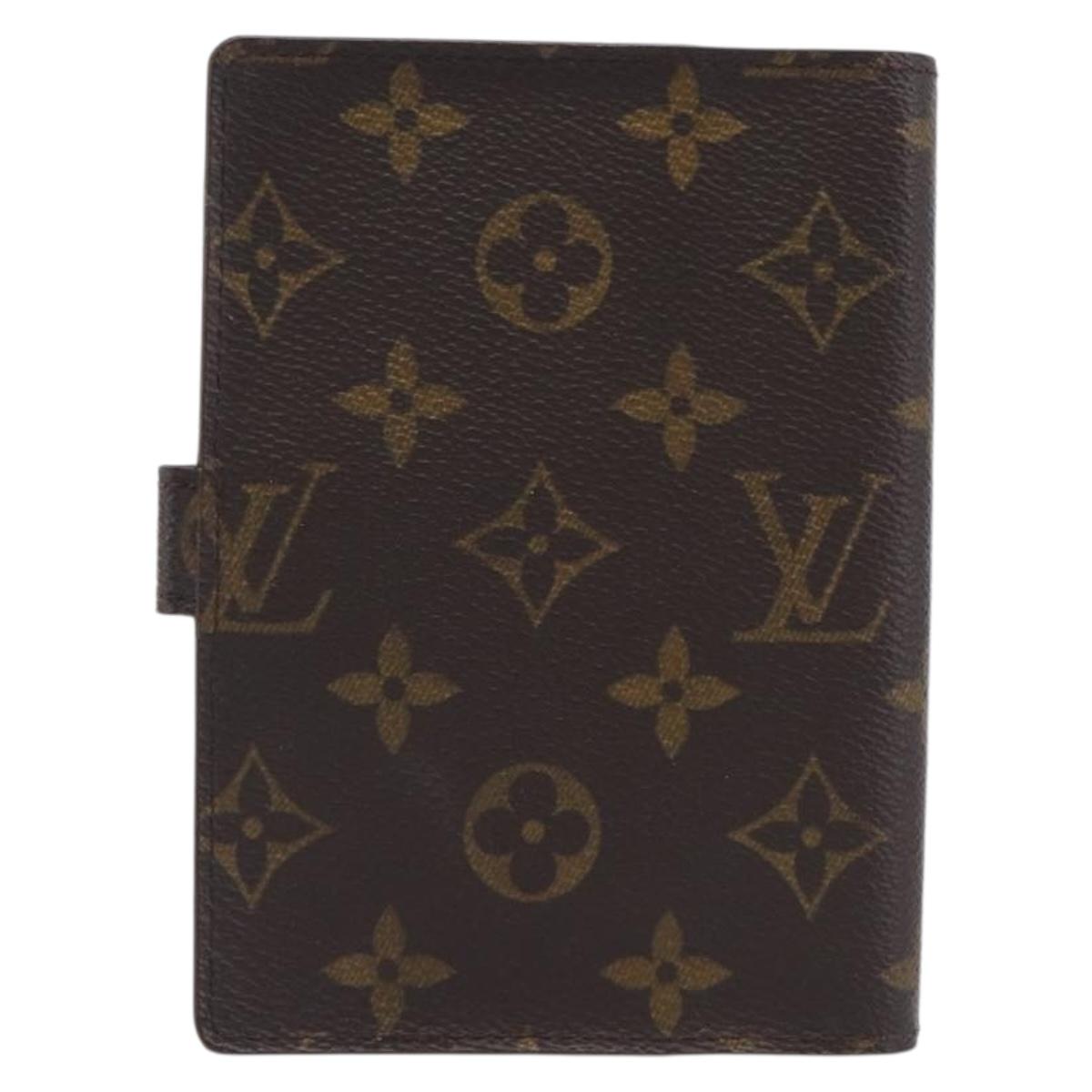 LOUIS VUITTON Monogram Agenda PM Day Planner Cover R20005 LV Auth hk4250