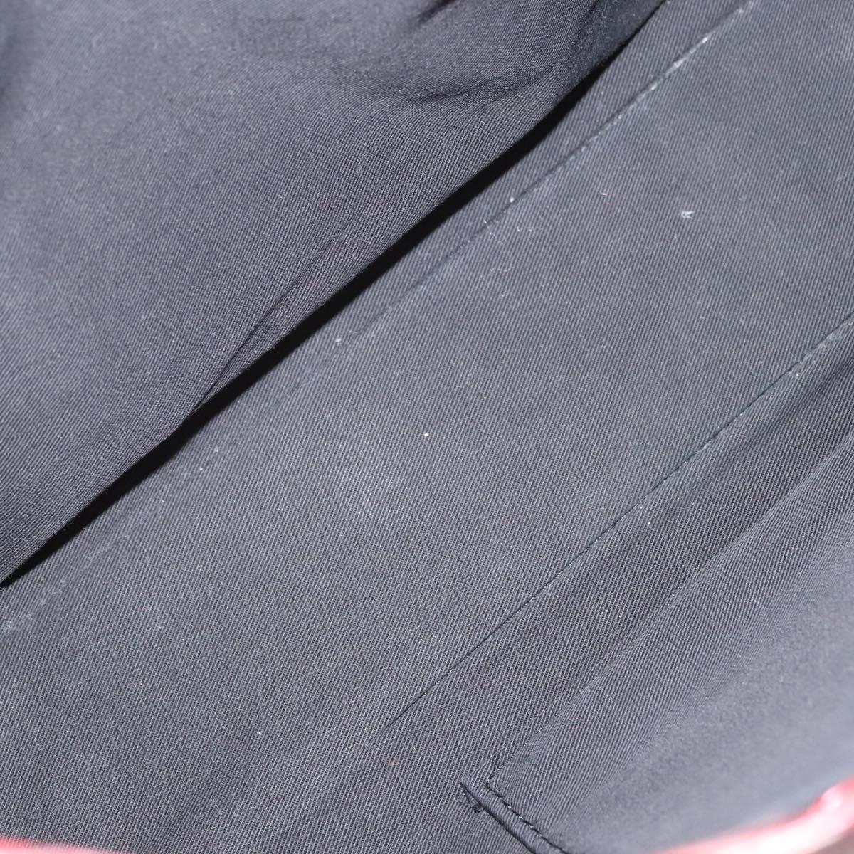 BURBERRY Nova Check Blue Label Hand Bag Nylon Pink Silver Auth hs1706