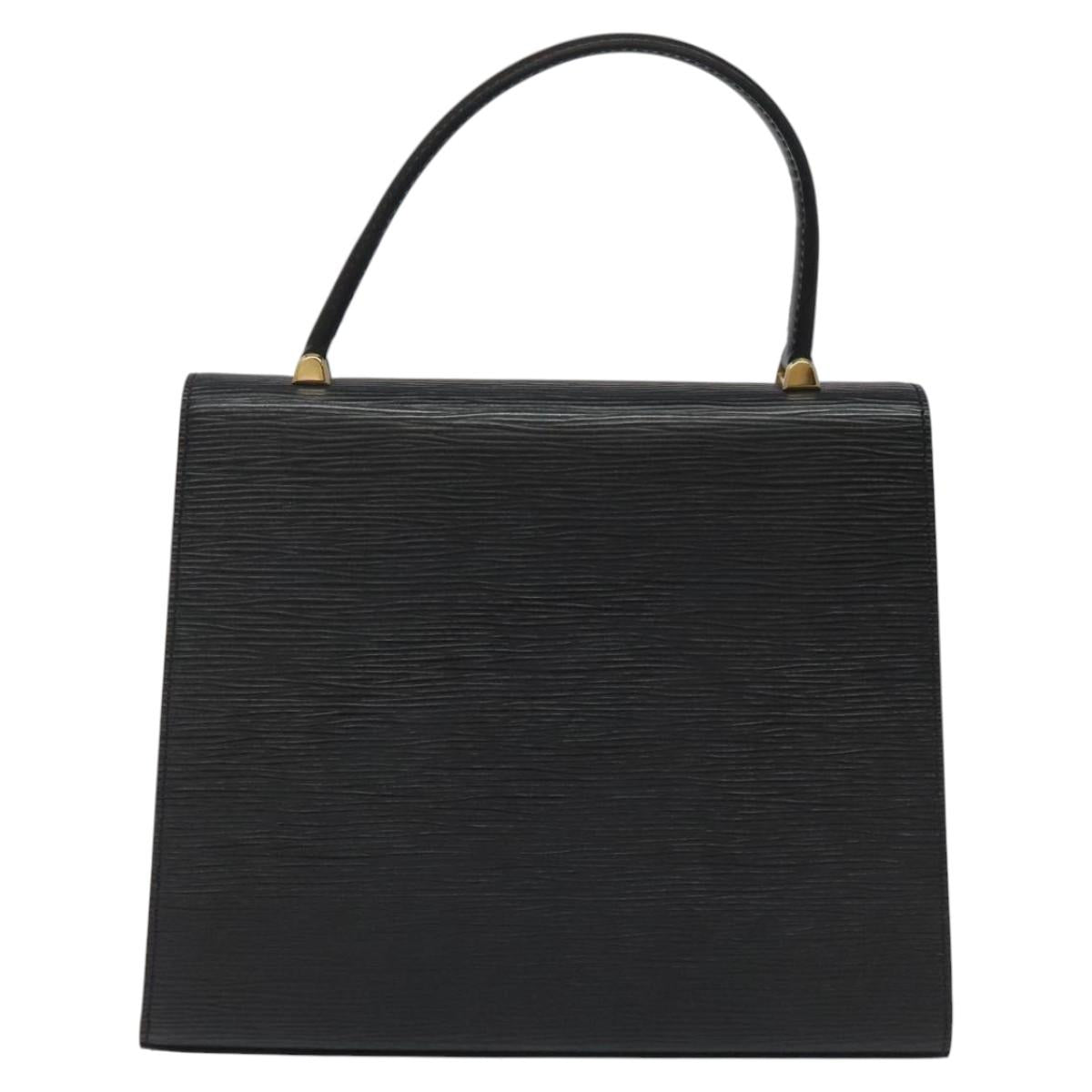 LOUIS VUITTON Epi Malesherbes Hand Bag Black M52372 LV Auth IN021