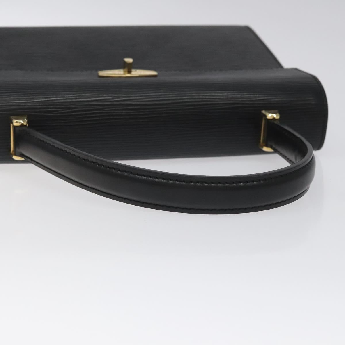 LOUIS VUITTON Epi Malesherbes Hand Bag Black M52372 LV Auth IN021