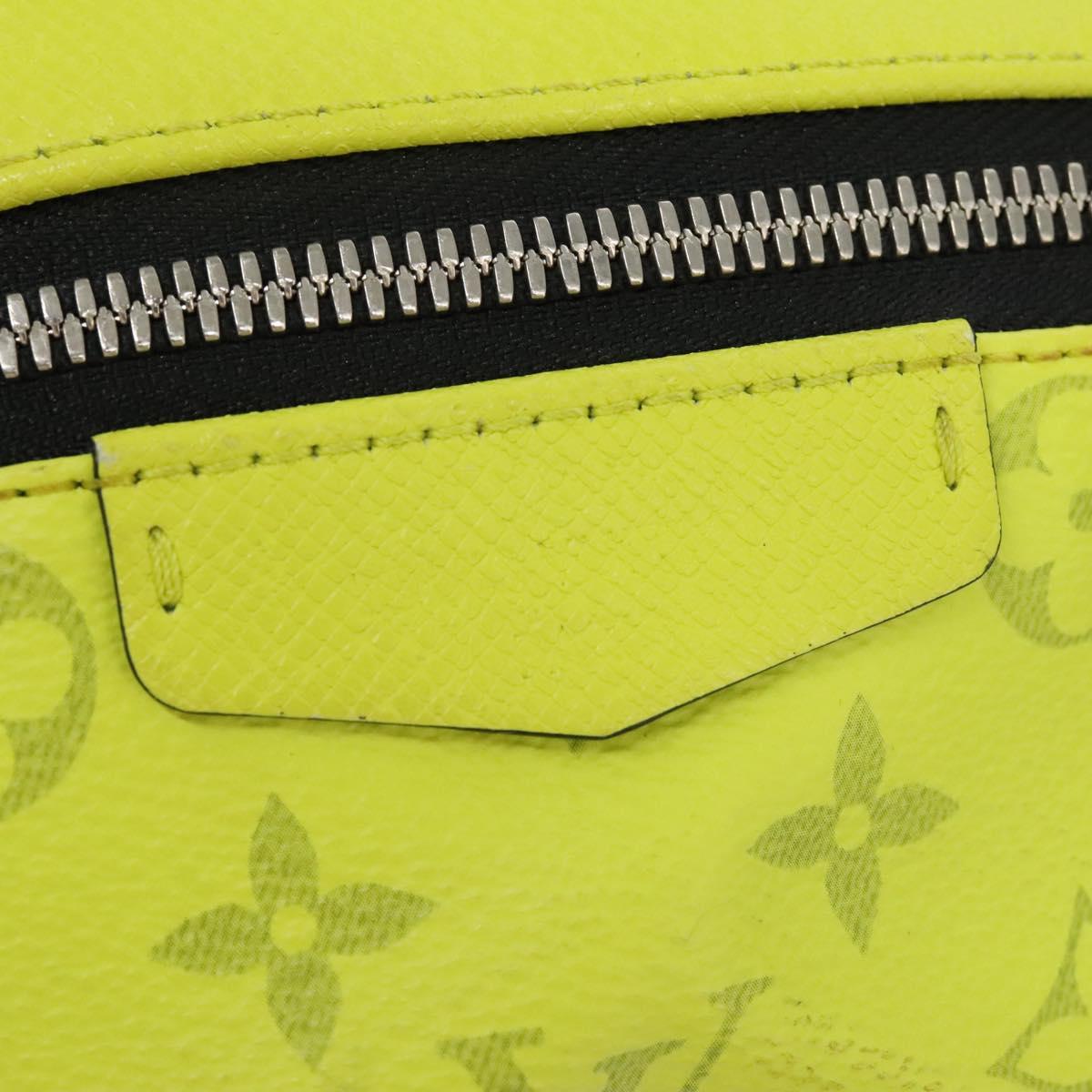 LOUIS VUITTON Taigalama Discovery Backpack Jaune M30228 LV Auth IN055V