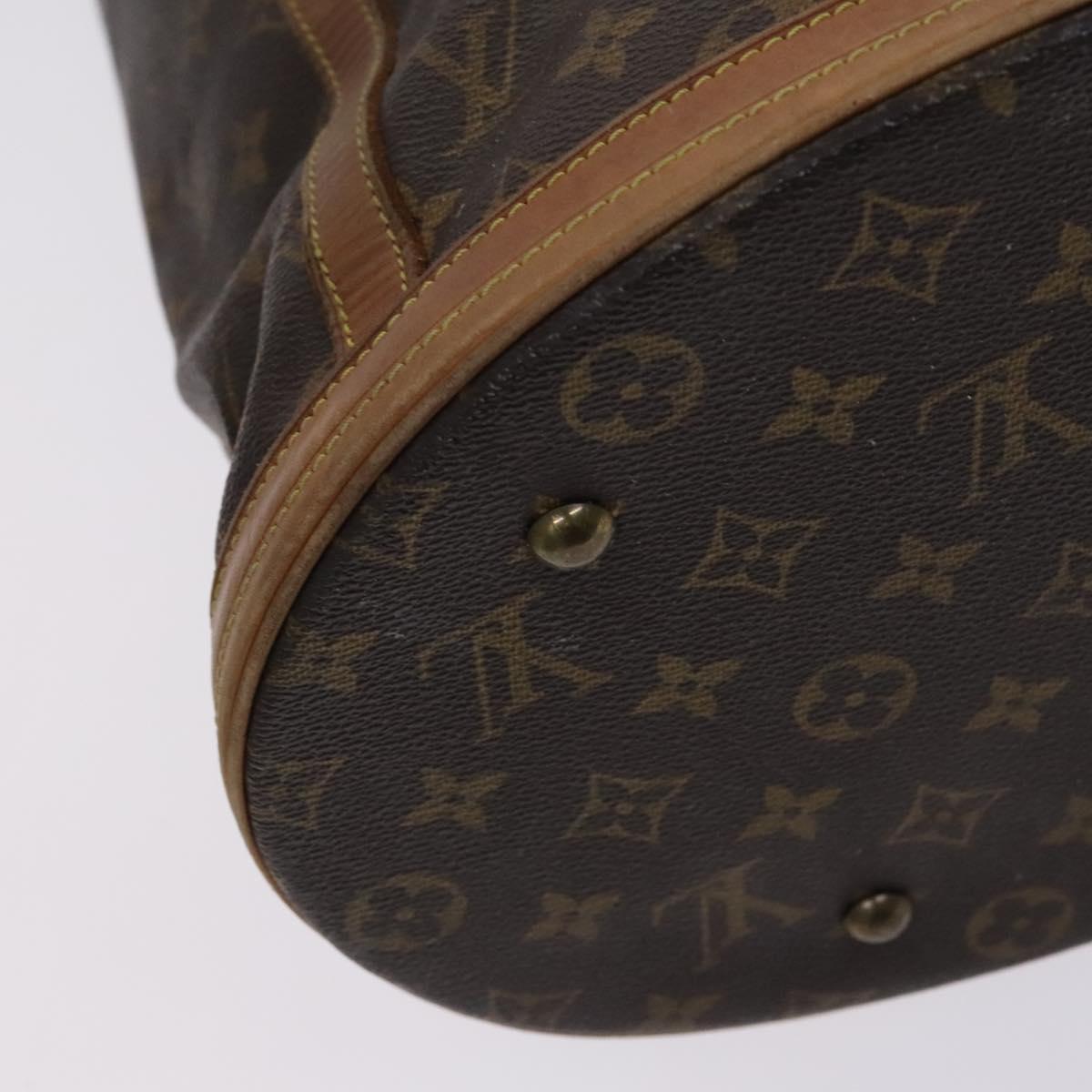 LOUIS VUITTON Monogram Bucket GM Shoulder Bag M42236 LV Auth IN060