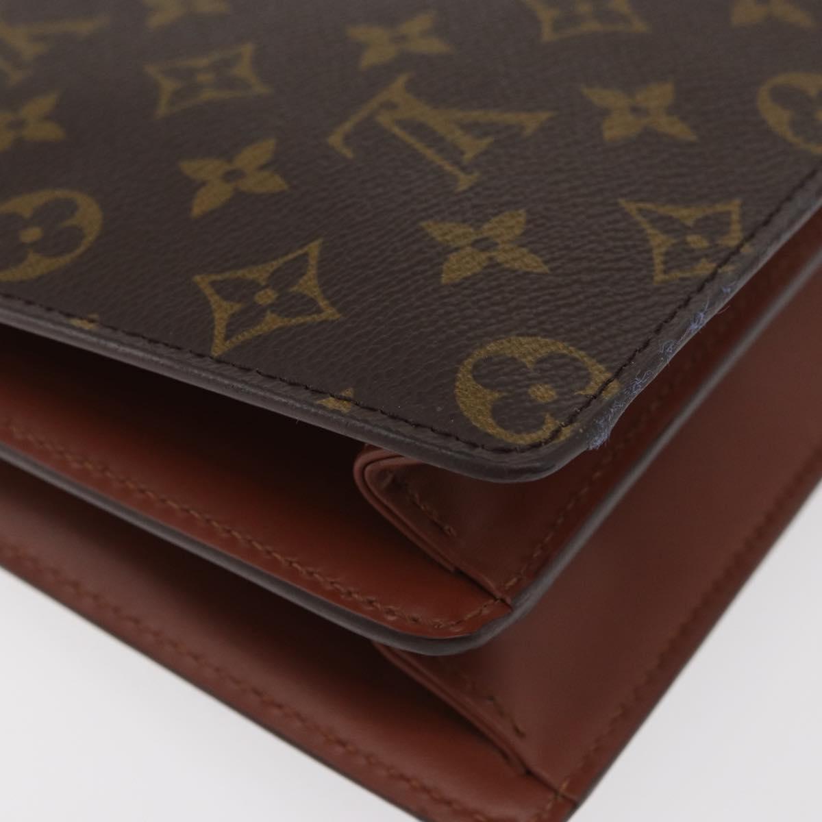 LOUIS VUITTON Monogram Concorde Hand Bag M51190 LV Auth INZ066