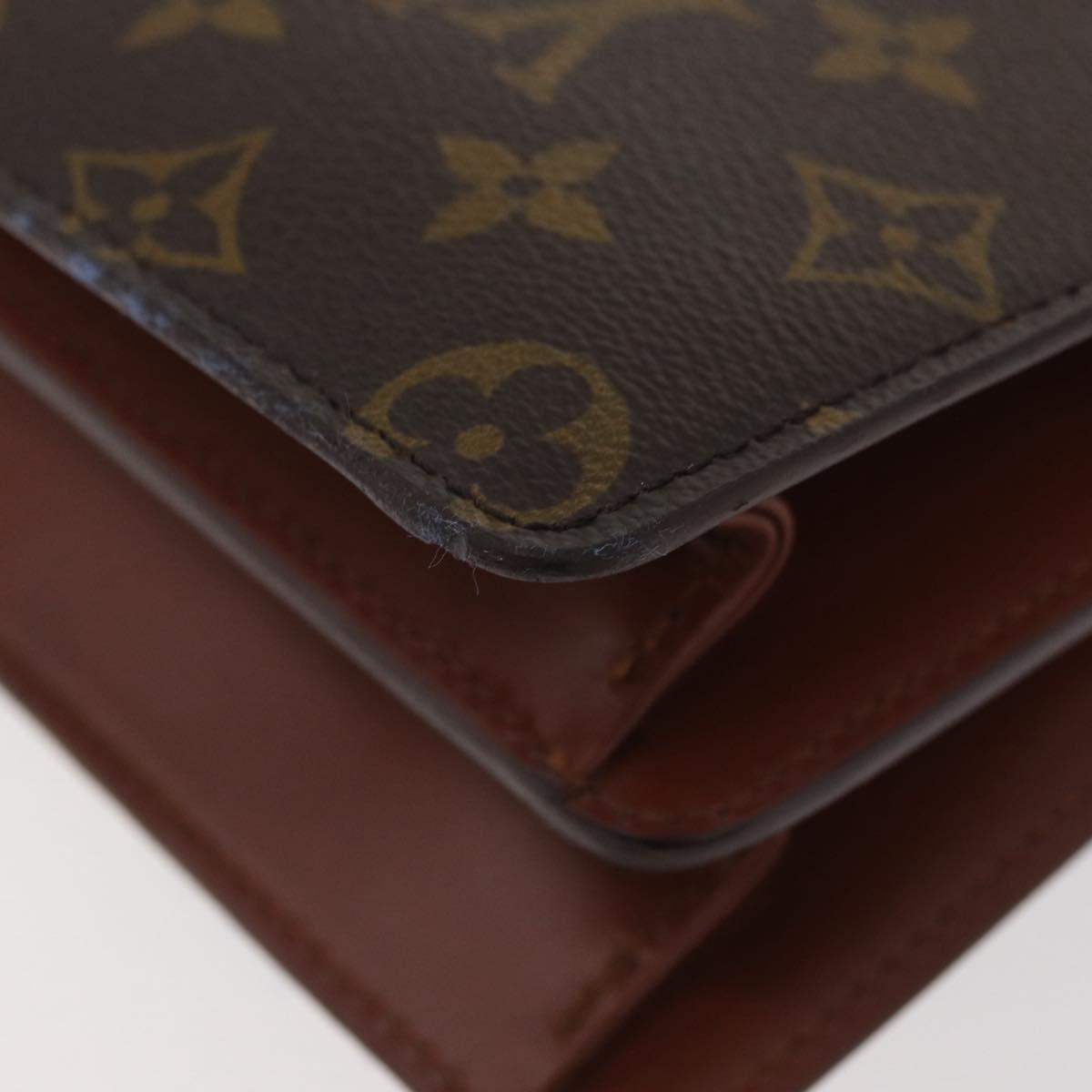 LOUIS VUITTON Monogram Concorde Hand Bag M51190 LV Auth INZ066