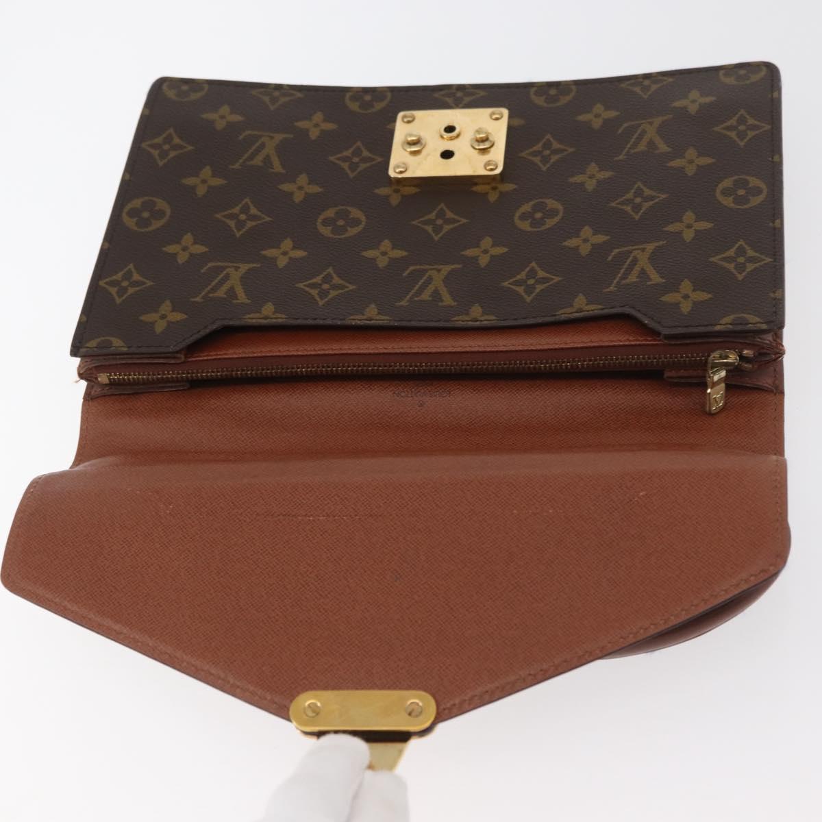 LOUIS VUITTON Monogram Concorde Hand Bag M51190 LV Auth INZ066