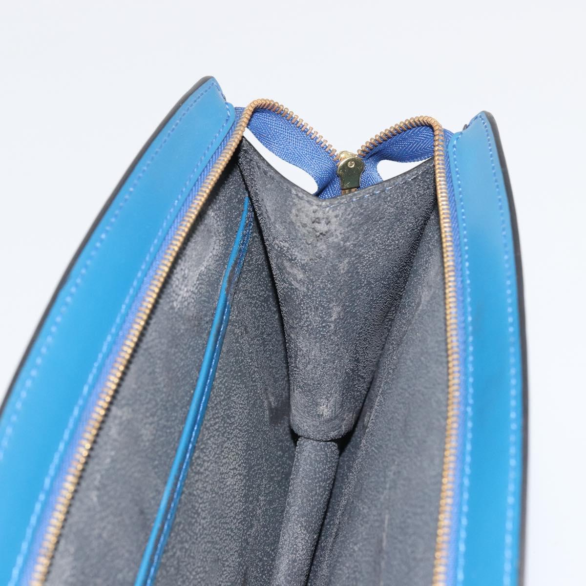 LOUIS VUITTON Epi Trousse Crete Pouch Blue M48405 LV Auth INZ117