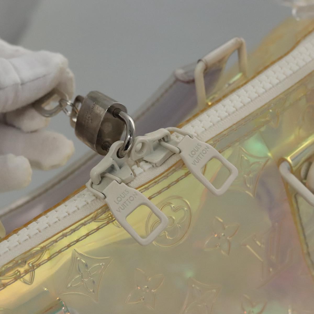 LOUIS VUITTON Monogram Prism Keepall Bandouliere 50 Bag M53271 LV Auth JB033A