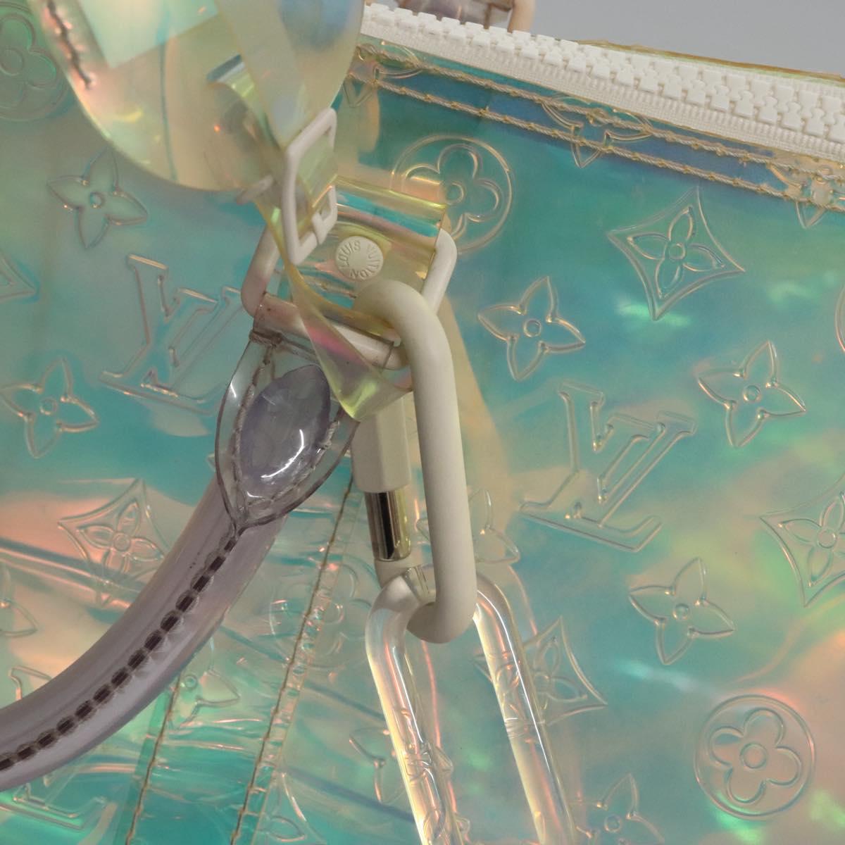 LOUIS VUITTON Monogram Prism Keepall Bandouliere 50 Bag M53271 LV Auth JB033A