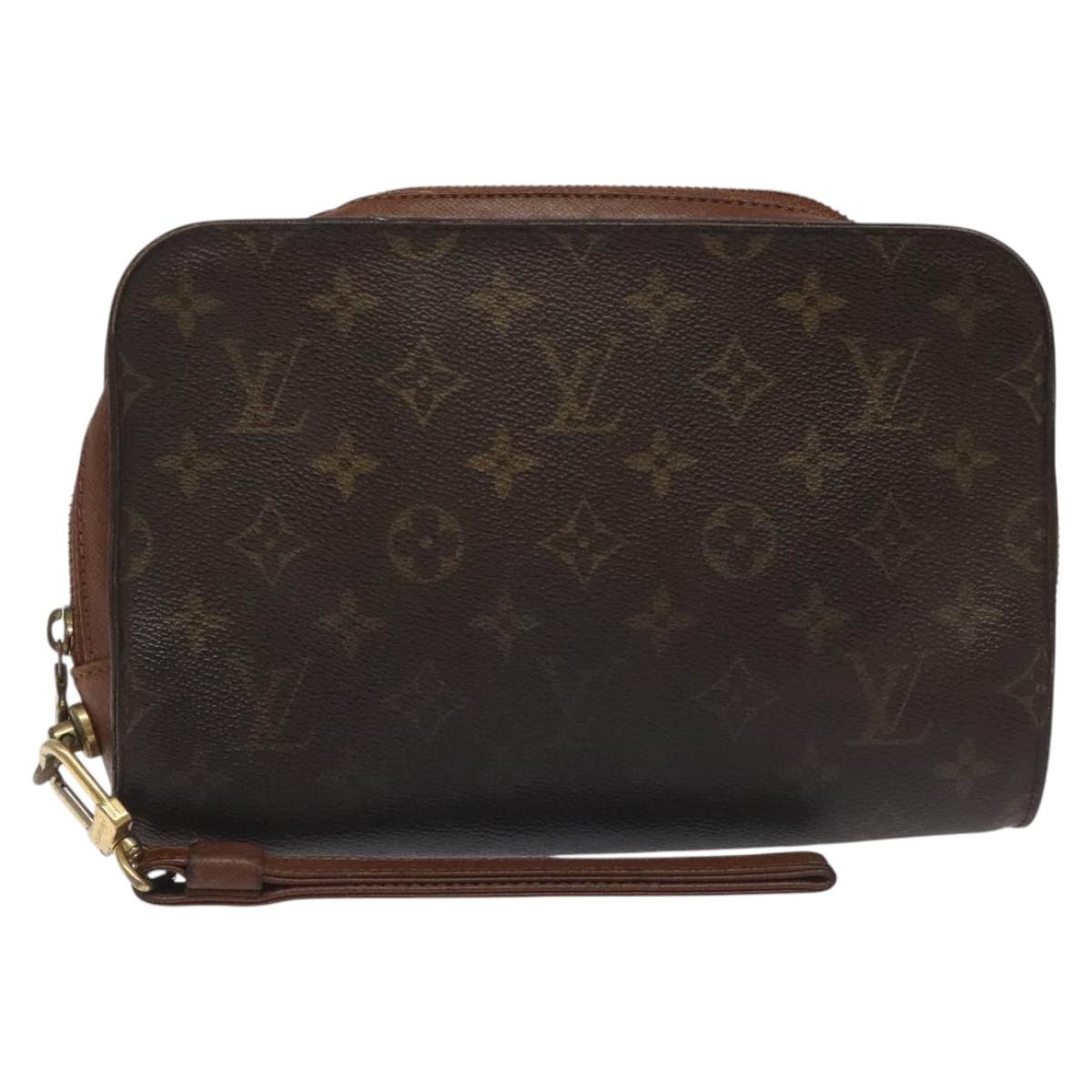 LOUIS VUITTON Monogram Orsay Clutch Bag M51790 LV Auth JB045