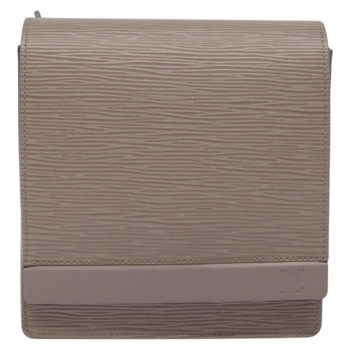 LOUIS VUITTON Epi Biarritz Shoulder Bag Gray pepper M5293C LV Auth JB065V