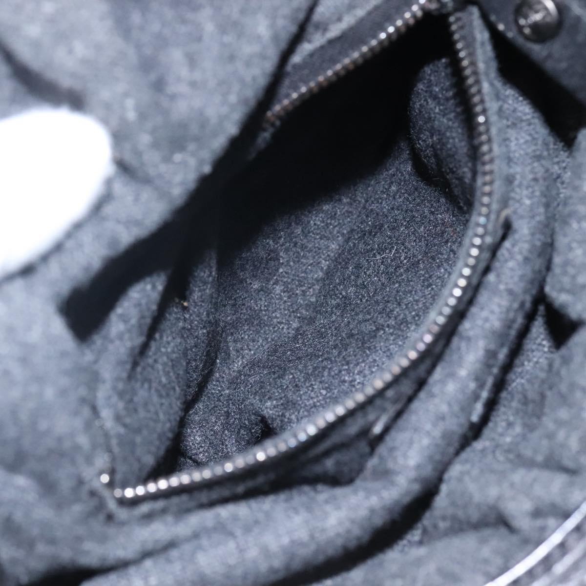 BURBERRY Nova Check Shoulder Bag Wool Navy Auth JB068