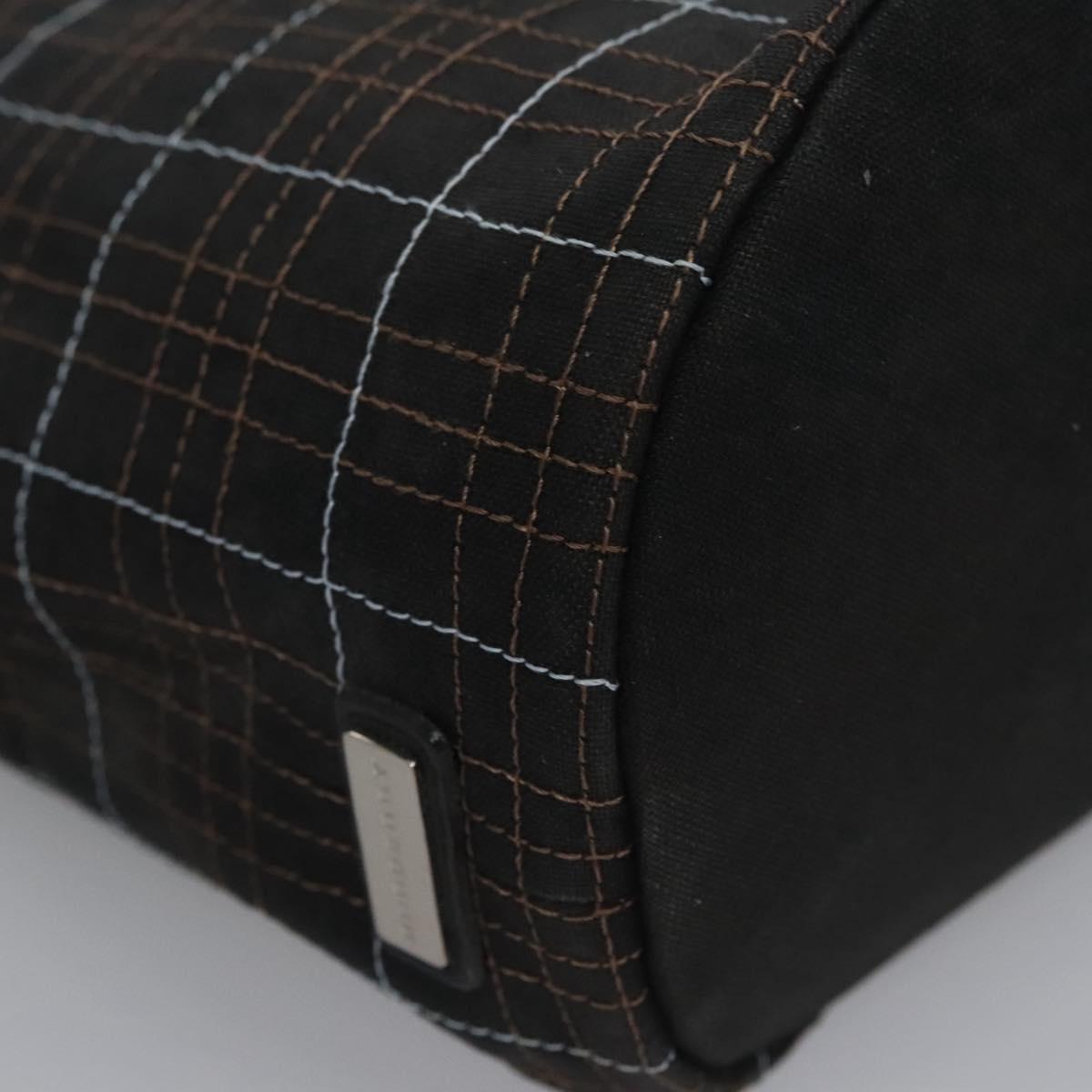 BURBERRY Nova Check Hand Bag Canvas Navy Auth JB069