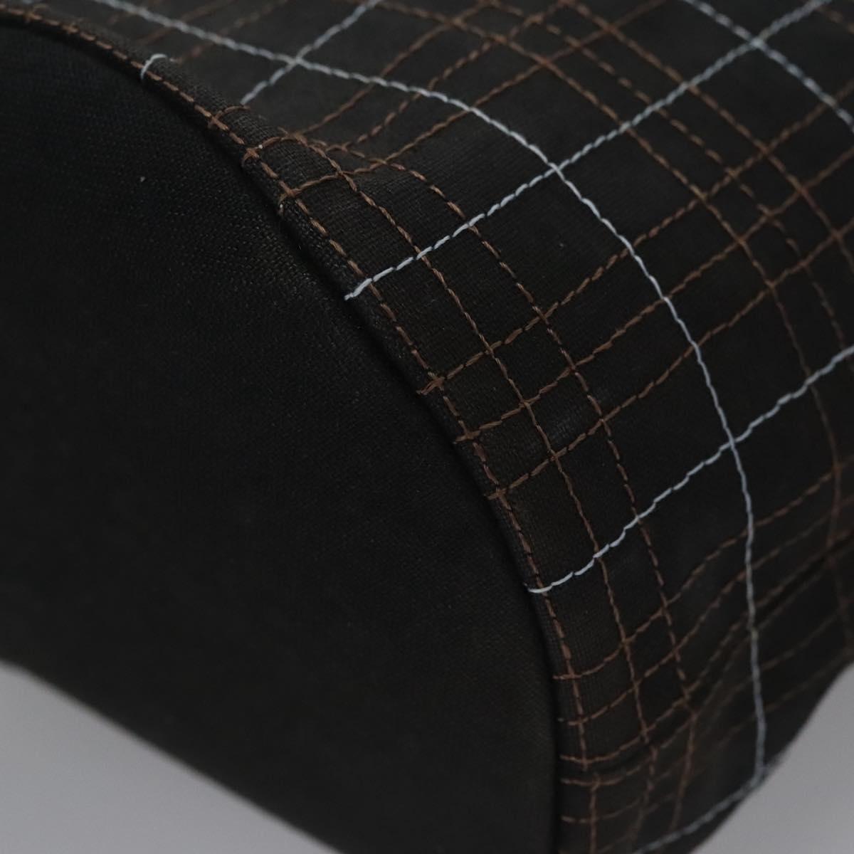 BURBERRY Nova Check Hand Bag Canvas Navy Auth JB069