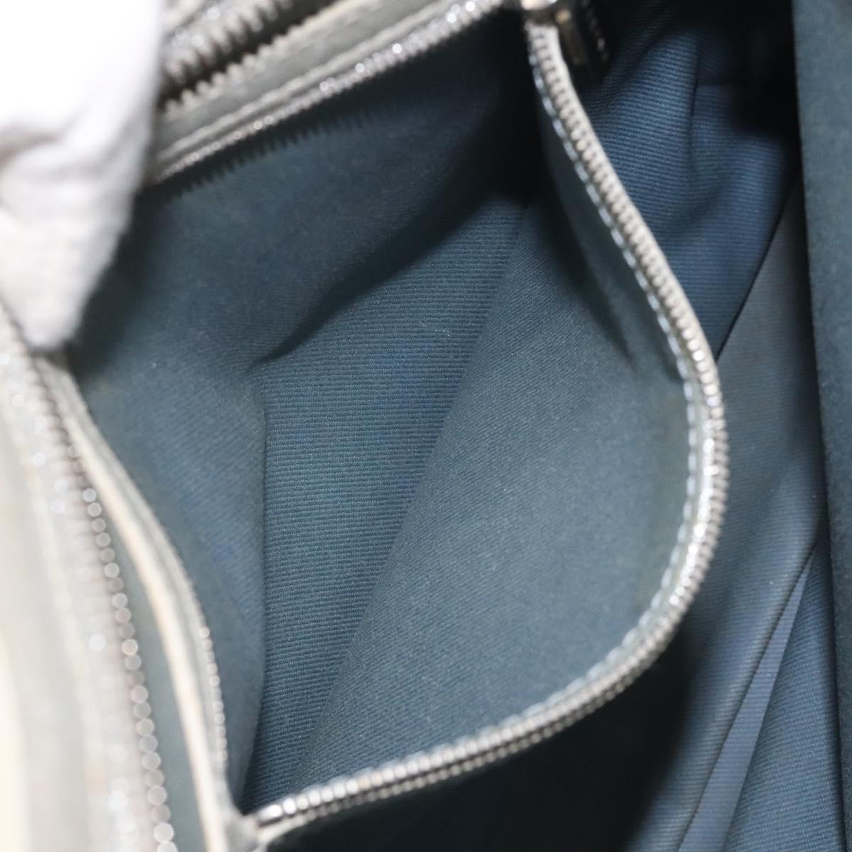 CELINE C Macadam Canvas Shoulder Bag Gray Auth JB071