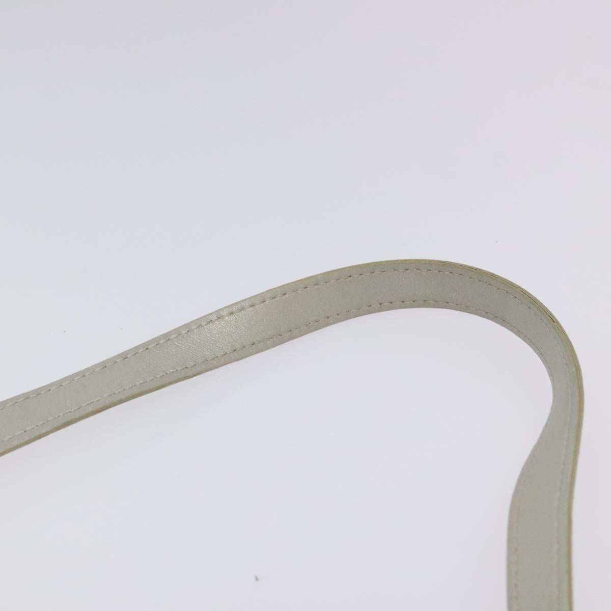 CELINE C Macadam Canvas Shoulder Bag Gray Auth JB071