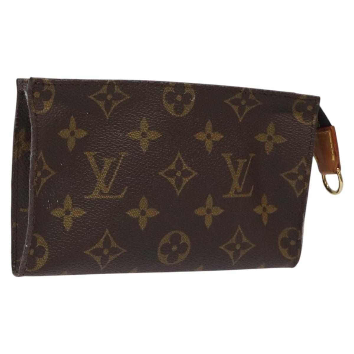 LOUIS VUITTON Monogram Bucket PM Accessory Pouch LV Auth JB077