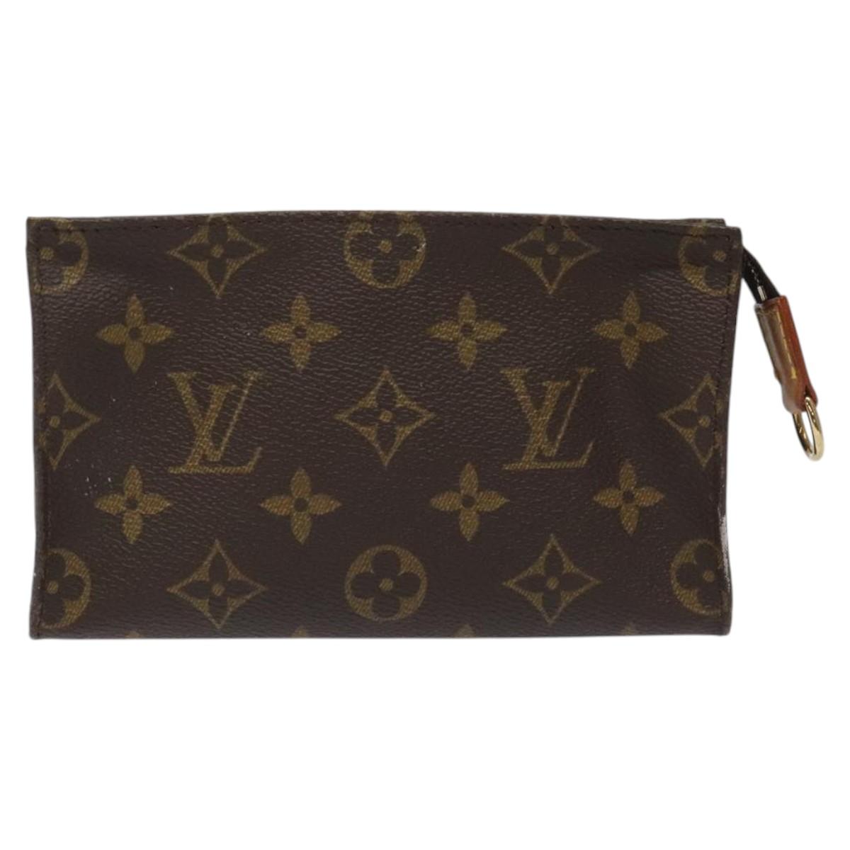 LOUIS VUITTON Monogram Bucket PM Accessory Pouch LV Auth JB077