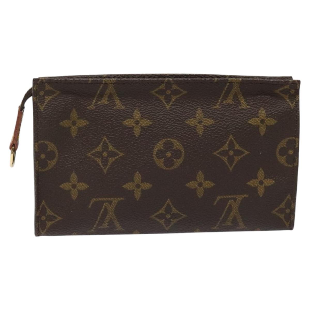 LOUIS VUITTON Monogram Bucket PM Accessory Pouch LV Auth JB077